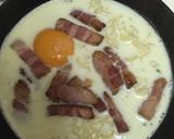 サッポロ一番しおラーメン カルボナーラ作り方4写真