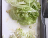 柚子胡椒風味のじゃことレタスの和風焼飯作り方1写真