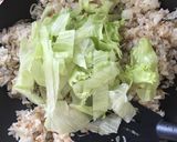 柚子胡椒風味のじゃことレタスの和風焼飯作り方5写真