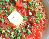トマトラーメン(サッポロ一番塩)作り方4写真
