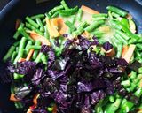 いんげんと赤じその味噌炒め作り方6写真