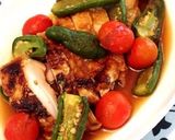 簡単‼︎鳥肉と夏野菜の冷やし杏ジャム煮♡作り方7写真
