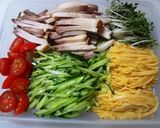 ズッキーニ麺de冷やし中華風～ゴマダレ編作り方1写真