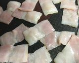 ベーコンのおからでご飯もどき！でポテサラ作り方1写真