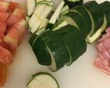 夏野菜で塩ラーメン作り方2写真
