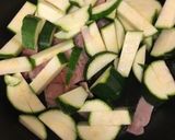 夏野菜で塩ラーメン作り方3写真