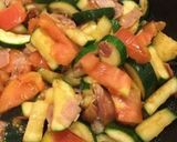 夏野菜で塩ラーメン作り方4写真