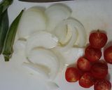 オクラとトマトのゆず胡麻サラダひやむぎ♪作り方1写真