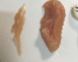 簡単！早い！ササミのスジとり作り方3写真