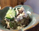 さっぱり美味しい！鯖缶の梅肉白和え！作り方5写真
