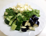 柚子胡椒冷しゃぶと夏野菜の冷やしラーメン作り方1写真