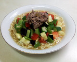 柚子胡椒冷しゃぶと夏野菜の冷やしラーメン作り方4写真