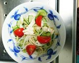 キュウリと鶏むね肉の酢の物(中華風)作り方5写真
