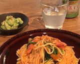 糖質オフ！ピリ辛トマトパスタ作り方6写真
