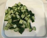 ごま香る！お豆と胡瓜、わかめの甘酢和え作り方2写真