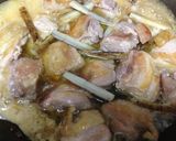 簡単＊鶏肉とゴボウの甘酢炒め煮作り方2写真