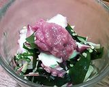 たこの香味薬味梅和え作り方5写真