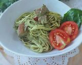 トマトとバジルの♥クリーミー冷製パスタ作り方6写真