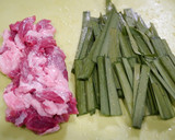 簡単！牛ニラのゆず胡椒炒め作り方1写真