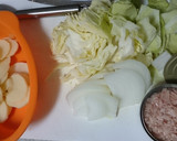 ツナとキャベツとじゃがいものにんにく炒め作り方1写真