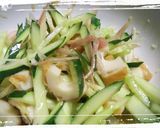 きゅうりとミョウガとちくわの簡単和え物作り方3写真