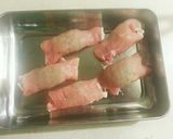 豚肉のバジル・チーズ・しいたけ巻き作り方2写真