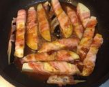 ☆甘辛味噌だれでナスの豚肉くるっと巻き☆作り方6写真