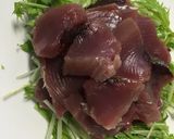 鰹と水菜の中華風ピリ辛ダレがけ作り方2写真