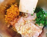 豆腐とチーズのふんわり鶏つくねバーグ作り方6写真