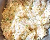 豆腐とチーズのふんわり鶏つくねバーグ作り方7写真