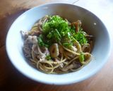 豚肉と舞茸の中華風パスタ♪作り方5写真