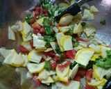 夏野菜沢山！冷製トマトパスタ✨作り方5写真
