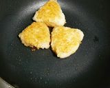 簡単★ﾌﾗｲﾊﾟﾝで焼おにぎり*¨*♡作り方2写真