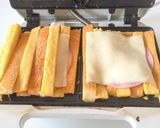 パンの耳で☆しましまホットサンド作り方3写真