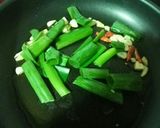 男飯！挽き肉と長ネギのペペロンチーノ作り方2写真