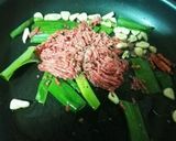 男飯！挽き肉と長ネギのペペロンチーノ作り方3写真