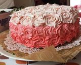 ピンクのグラデーション♡ローズケーキ作り方14写真