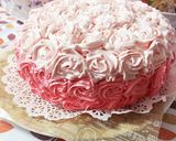 ピンクのグラデーション♡ローズケーキ作り方16写真