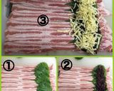 キクラゲとチーズの肉巻き作り方1写真