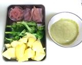 ブロッコリーのポテトサラダ・バジル風味作り方1写真