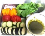 夏野菜の和風バジルサラダ作り方1写真