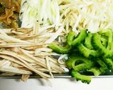 シャキシャキ野菜の豆乳キムチ塩ラーメン作り方4写真