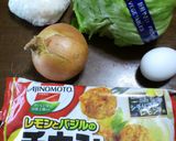 冷食唐揚げでさわやか系チャーハン作り方1写真