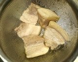 お肉屋の彼つまみ☆舌で潰せるほろほろ角煮作り方4写真