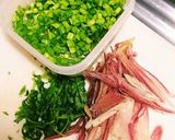 薬味たっぷり☆梅納豆冷やし蕎麦作り方1写真