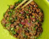 薬味たっぷり☆梅納豆冷やし蕎麦作り方2写真