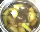 茄子と卵のわかめスープ作り方3写真