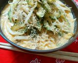 シャキシャキ野菜の豆乳キムチ塩ラーメン作り方10写真