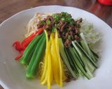 ジャージャー麺風★彩り野菜の冷やし中華作り方6写真