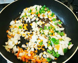 焼肉のたれでひき肉のせごはん♪カレー風味作り方3写真